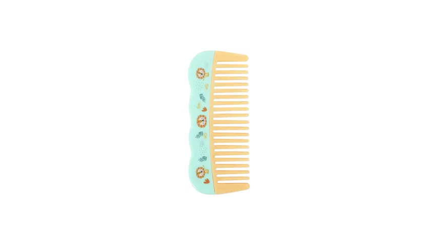 BODY&SOUL Kinder-Strähnenkamm mit Print sortiert Gelb, Beige