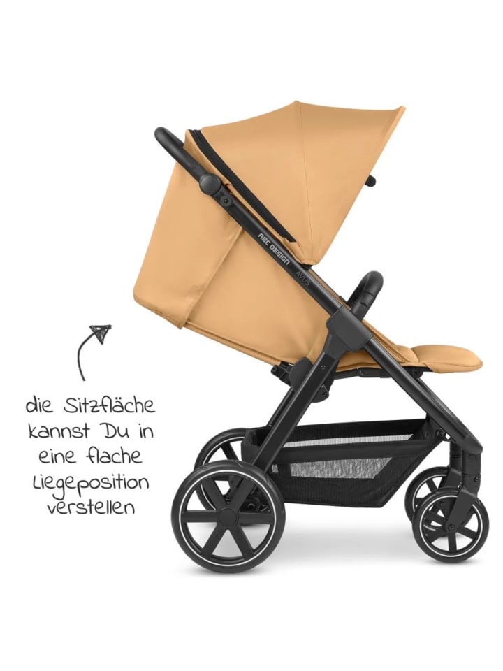ABC-Design Buggy & Sportwagen Avus inkl. Autositz Pebble in gelb,schwarz günstig kaufen onesize