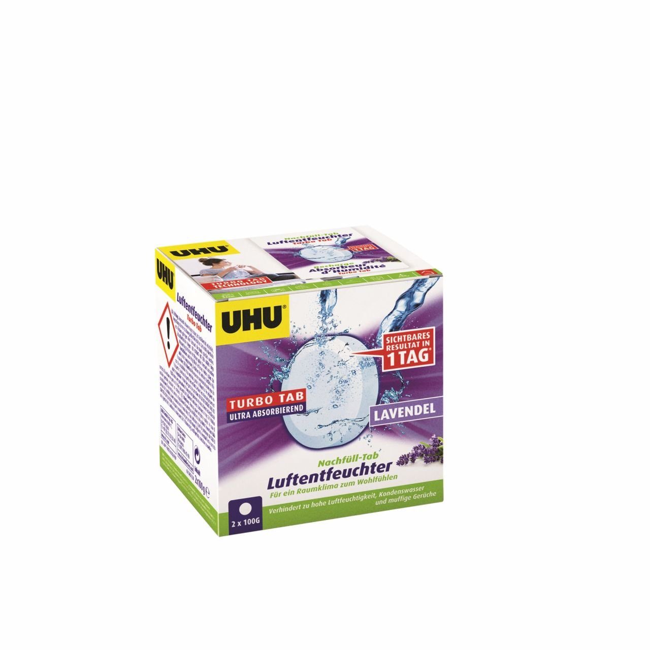 UHU Luftentfeuchter UHU Luftentfeuchter Nachfülltabs Lavendel, 2 x 100