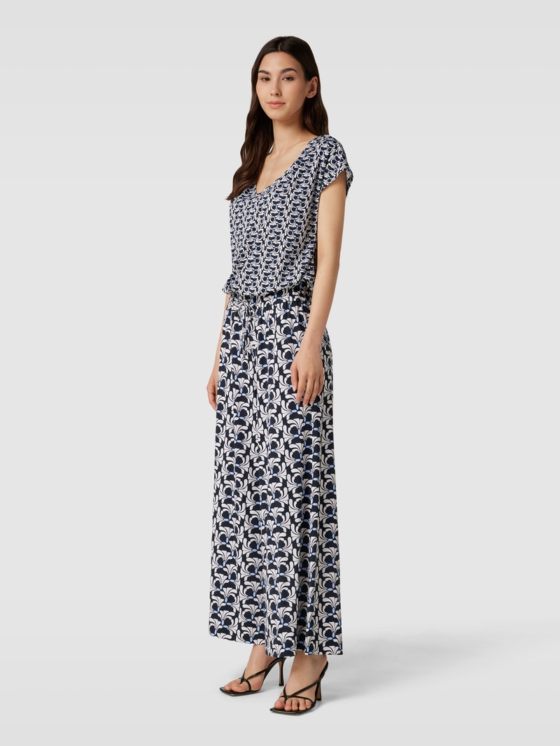 Jumpsuit mit Allover-Muster in blau