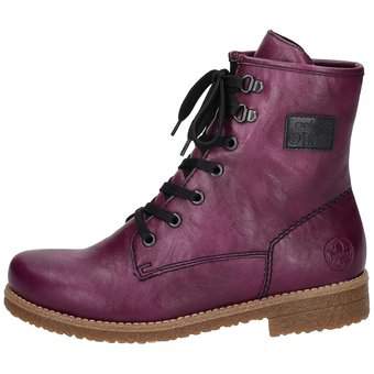Rieker Schnürstiefelette in lila
