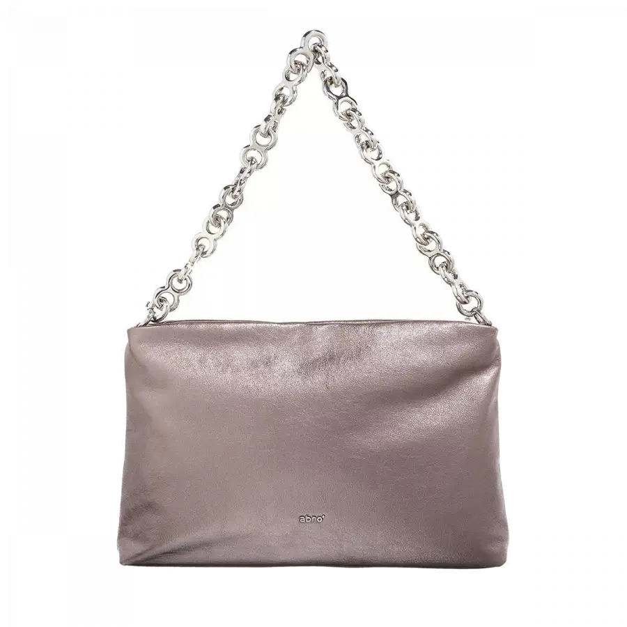 Abro - Abro Shoulder Bags Metallkette Taupe - taupe