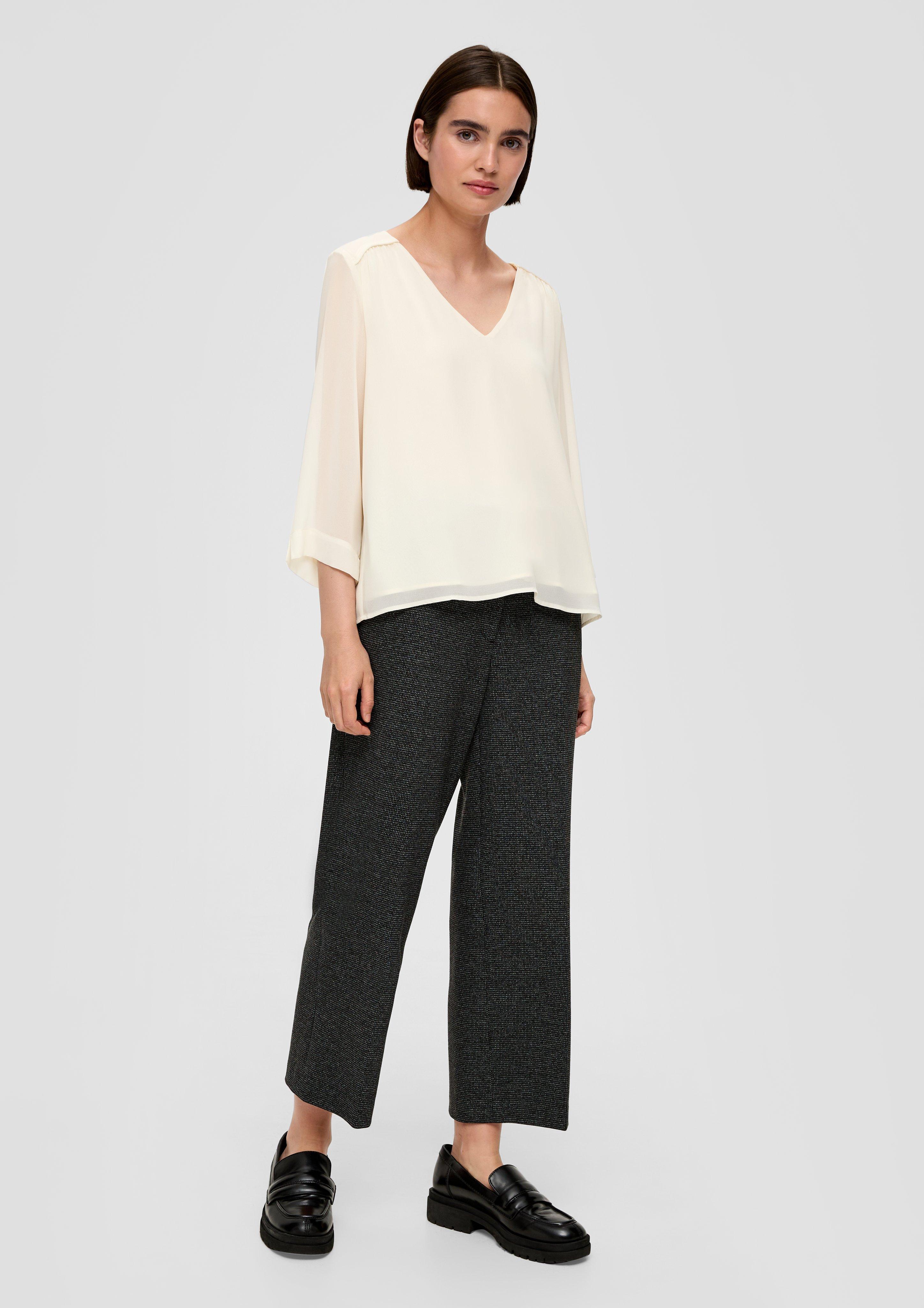 Chiffonbluse mit Viskosefutter  2136584-0700
