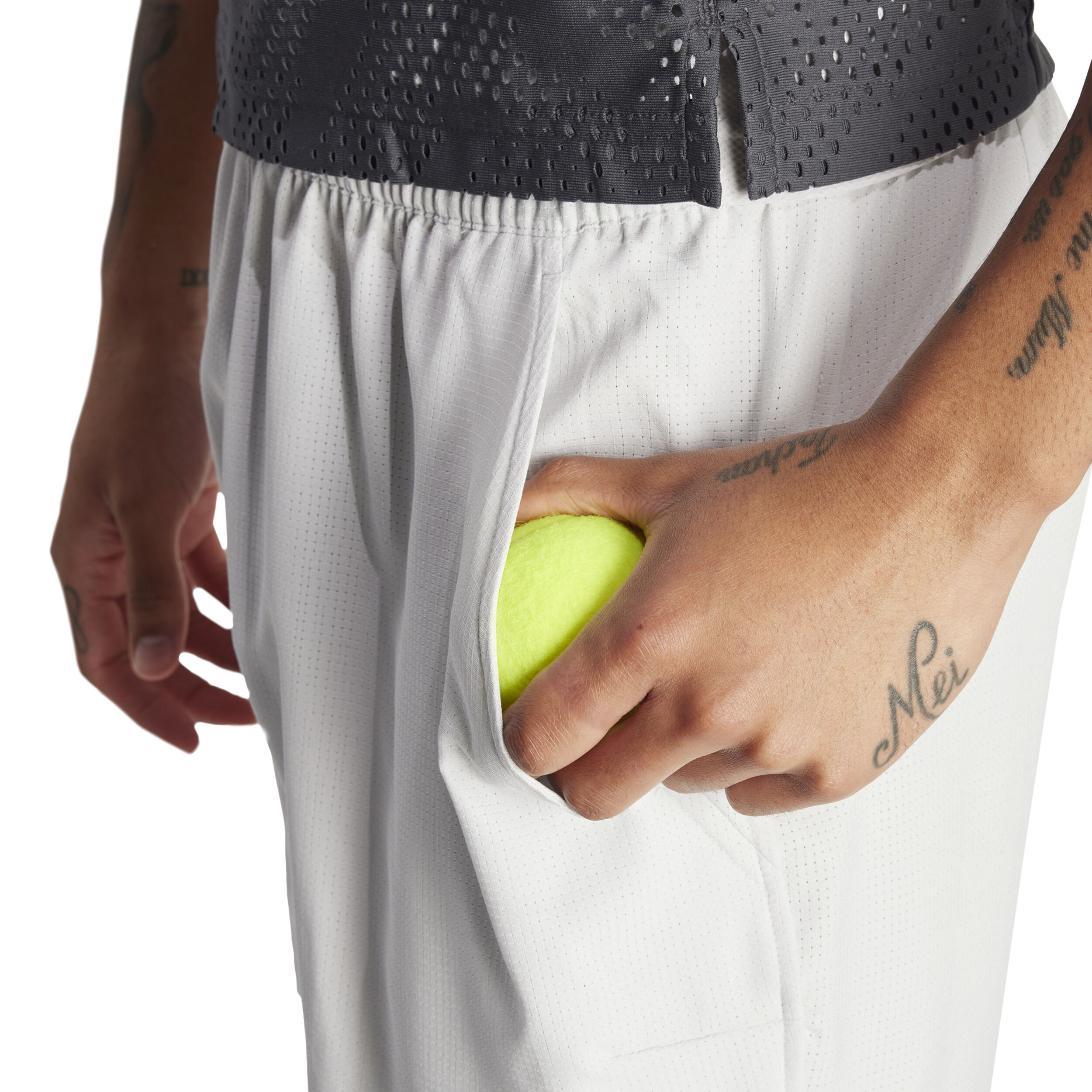Set With Tight Shorts Herren - Hellgrau, Schwarz