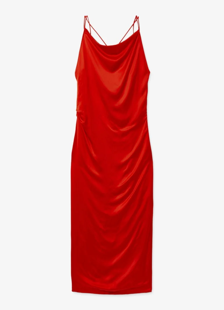 Reiss Lilah maxi dress with waterfall neckline