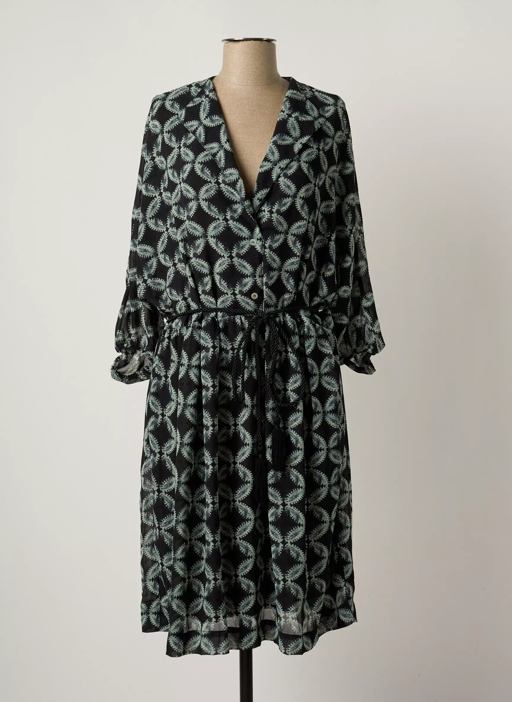 Areline Robes Mi Longues Femme couleur bleu