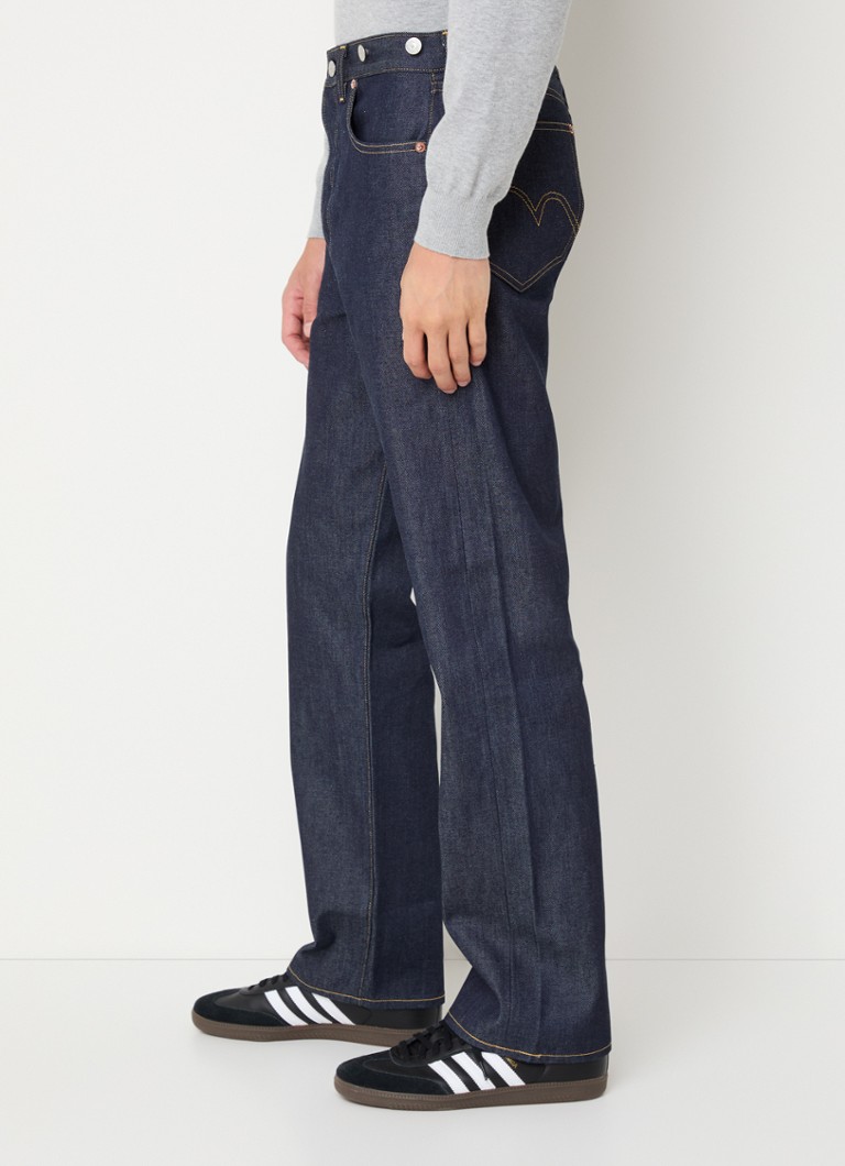 Blugi Levi's 501 cu croială dreaptă, decolorare închisă