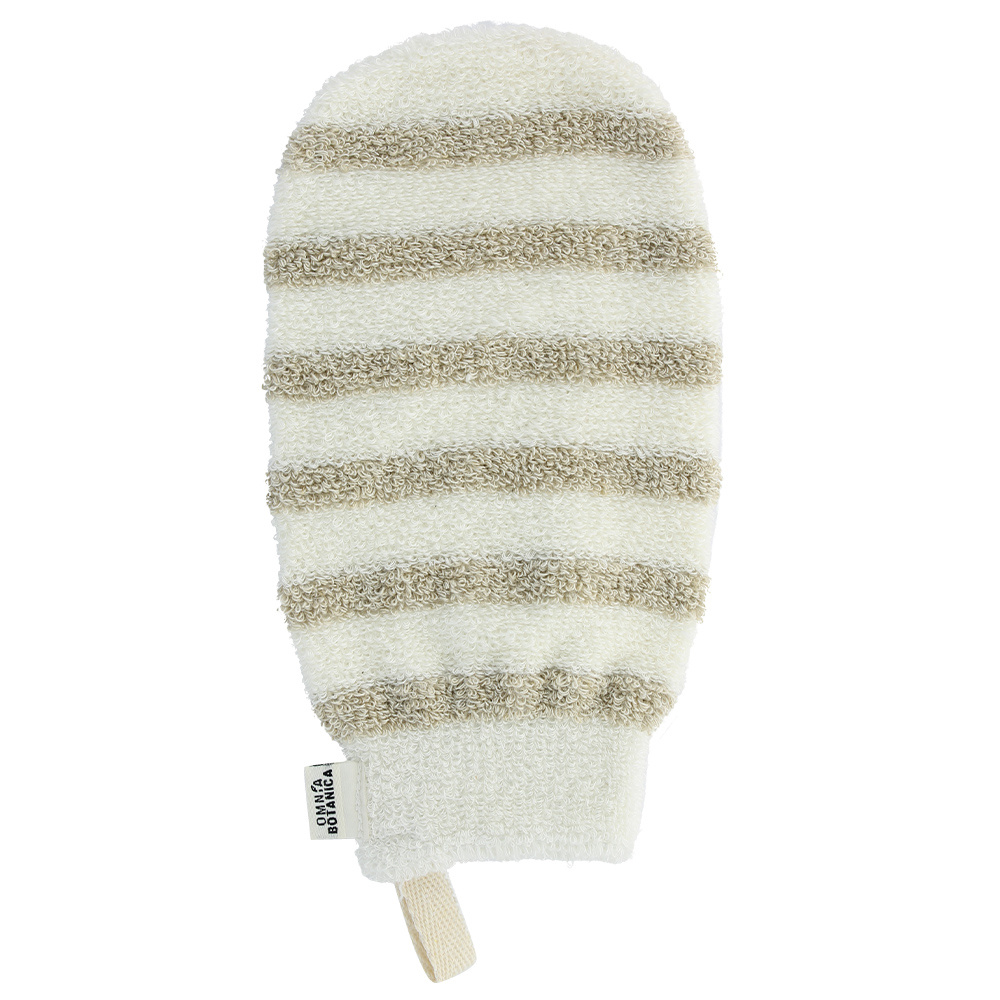 Omnia Botanica GANT DE MASSAGE EN FIBRE DE BAMBOU ET LIN GANT