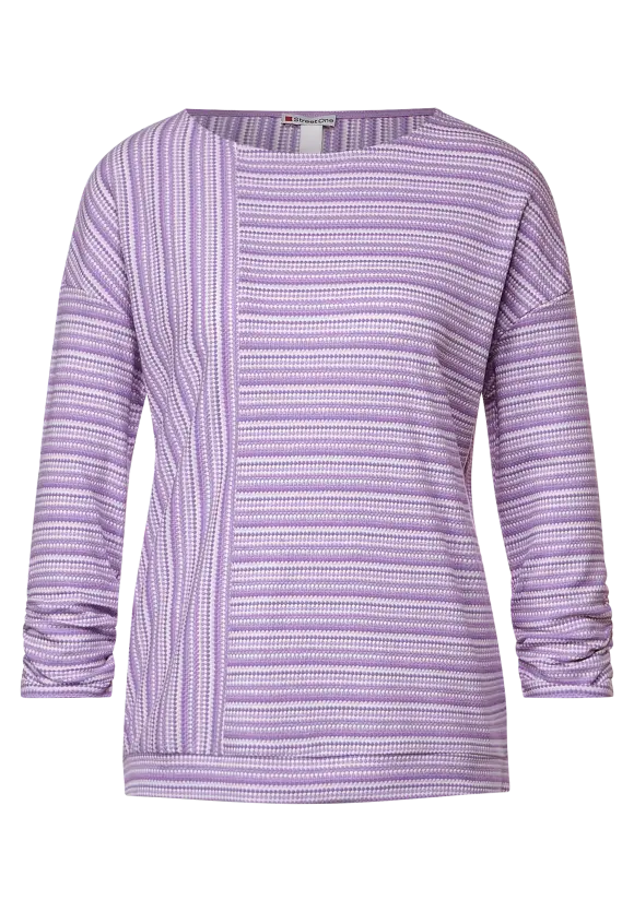 Street One Shirt mit Strukturstreifen