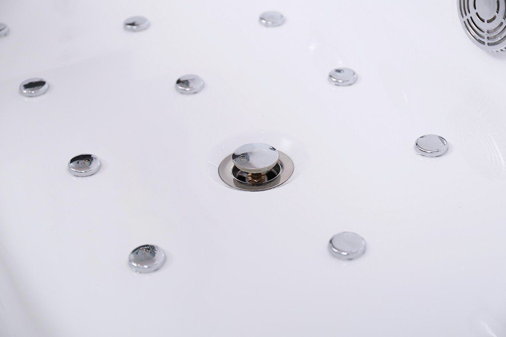 HOME DELUXE Whirlpool-Badewanne Whirlpool LAGUNA PURE - M, inkl. komplettem Zubehör, Spa, 2 Personen