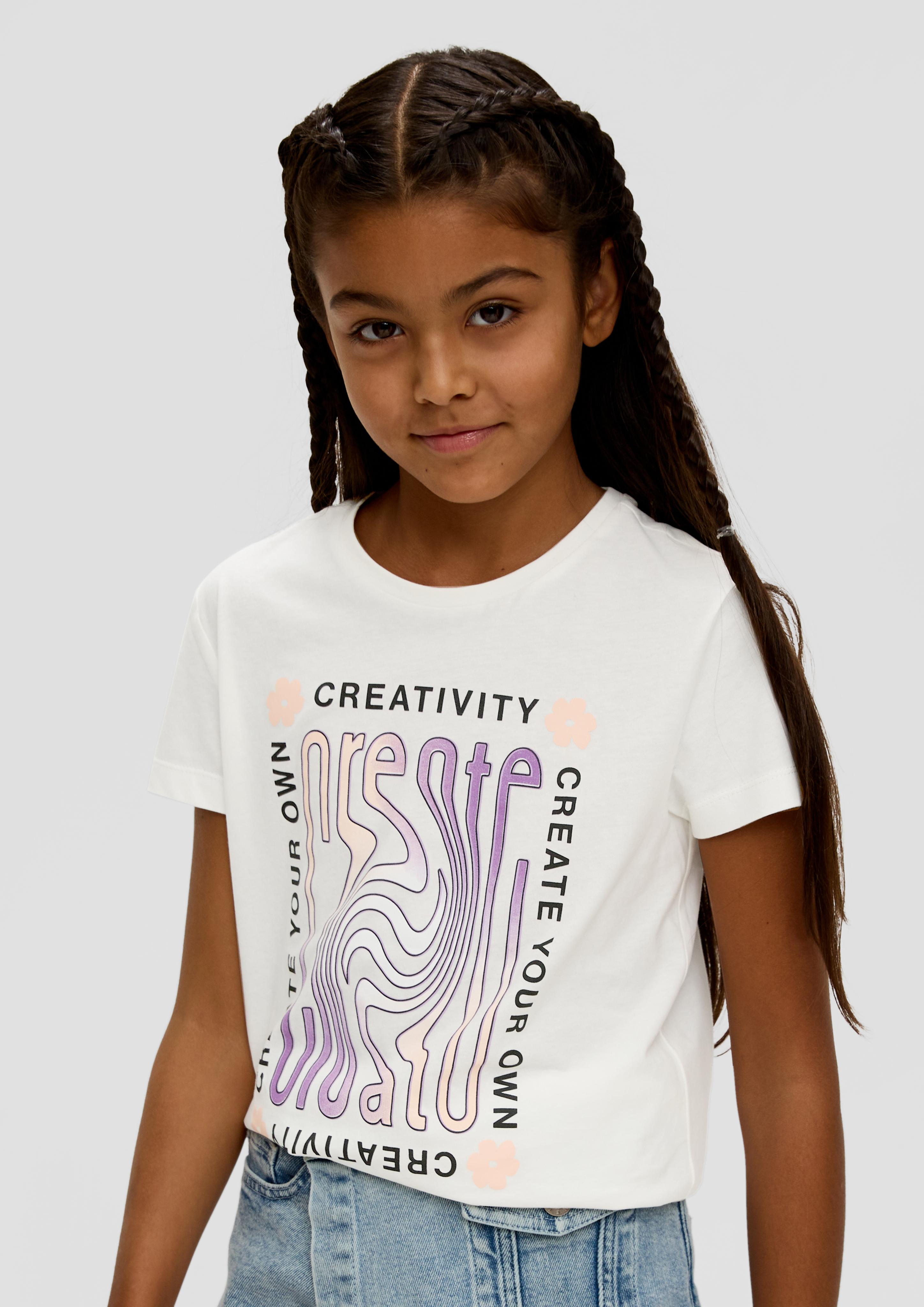 T-Shirt mit Frontprint  2142432-0210