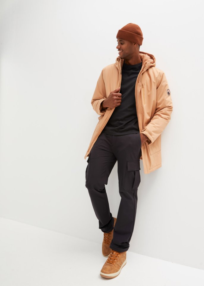 Hybrid-Thermo-Outdoorjacke mit Steppfutter