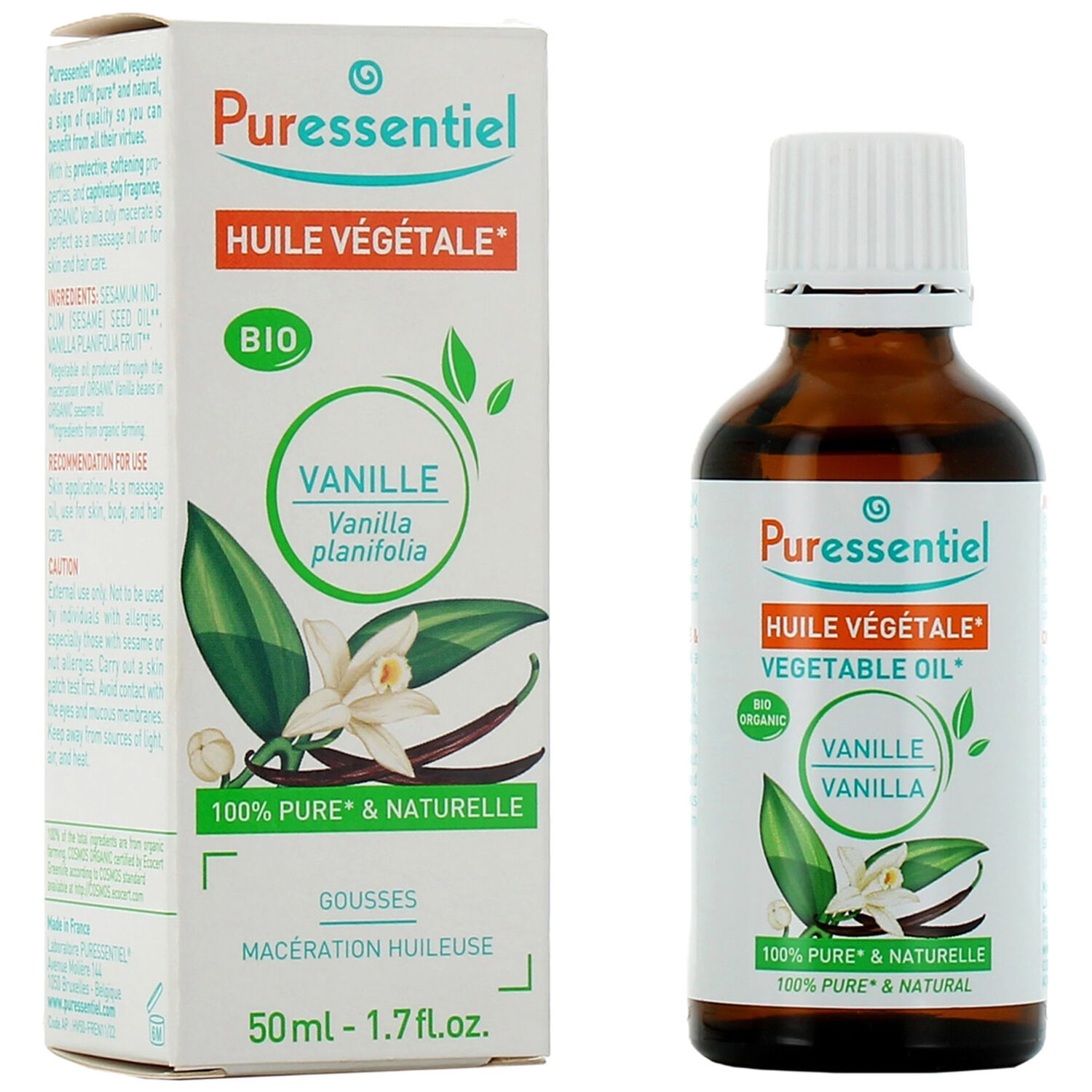 Puressentiel Vanille Bio Huile Végétale
