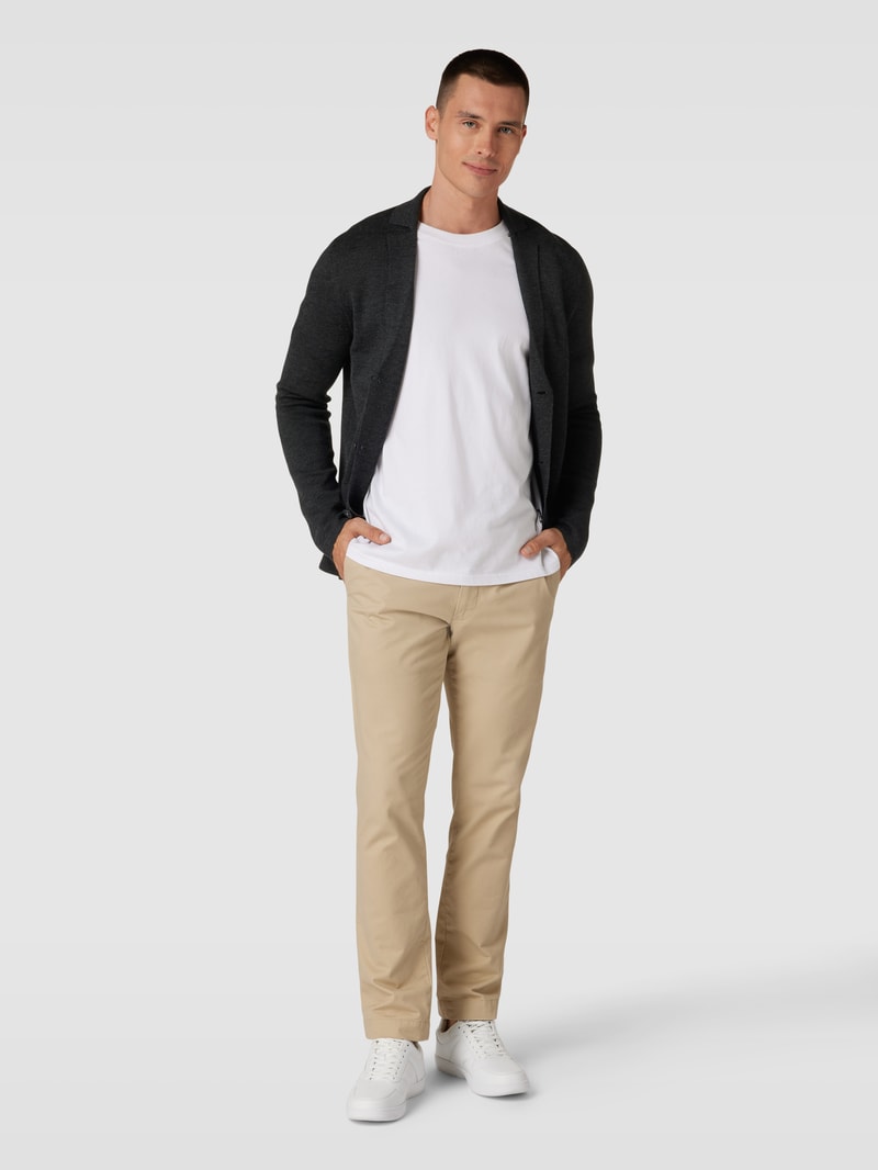 Cardigan mit Knopfleiste in anthrazit meliert