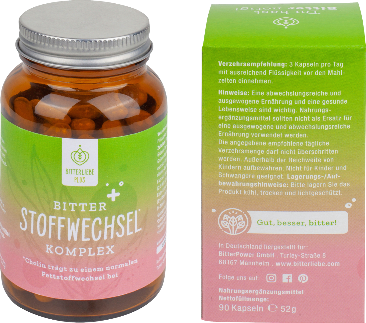 Stoffwechsel Komplex Kapseln 90 St, 52 g
