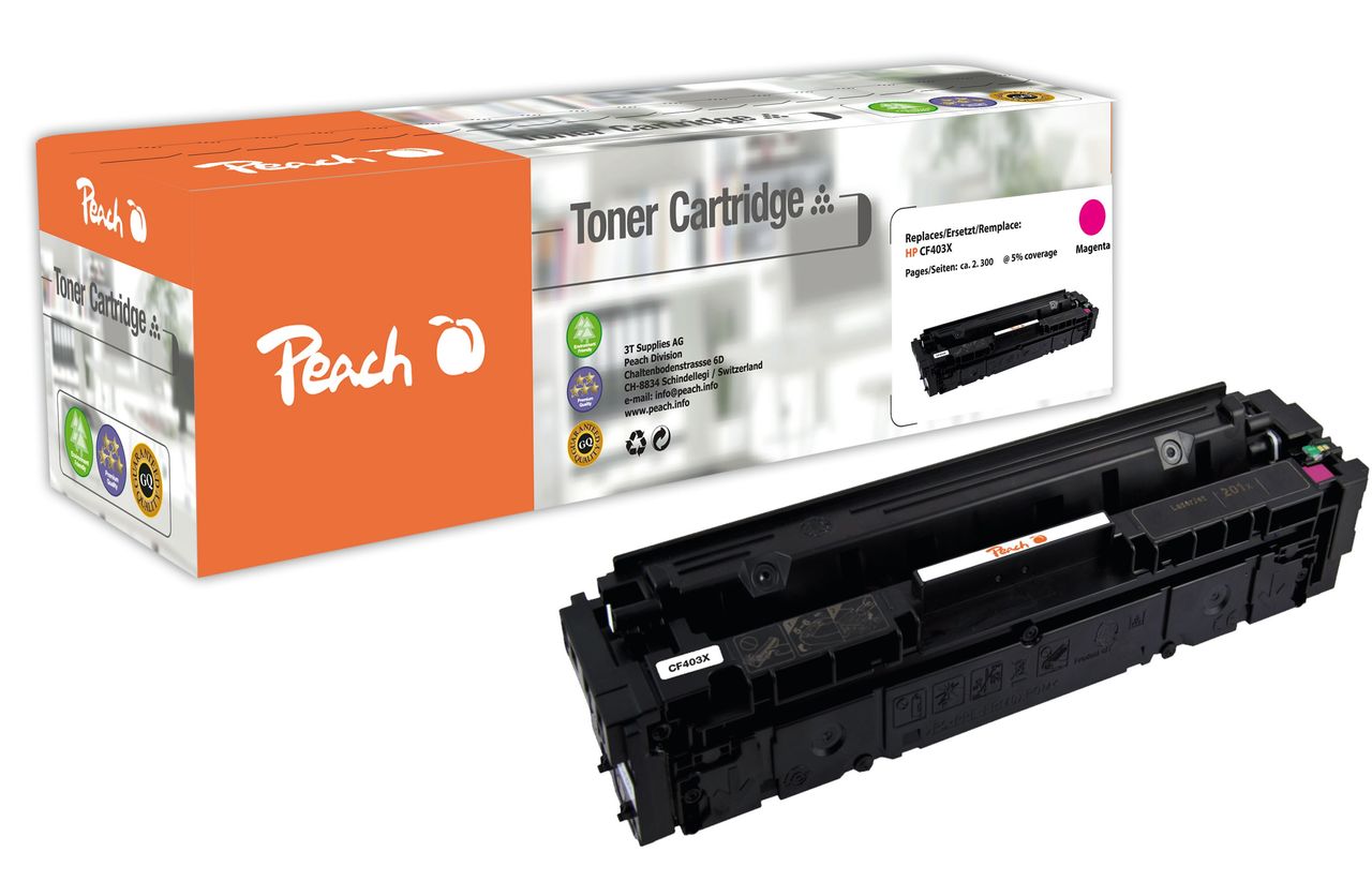 Peach Tonermodul magenta ersetzt HP No. 201X M