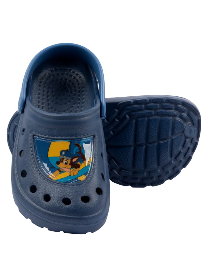 Paw Patrol Paw Patrol Clogs Chase Sandalen Pantoletten Gartenschuhe rutschfest in blau günstig kaufen