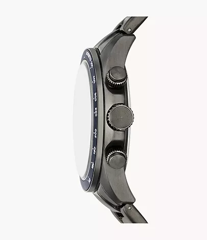 Fossil Outlet Uhr Autocross Multifunktionswerk Edelstahl rauchgrau