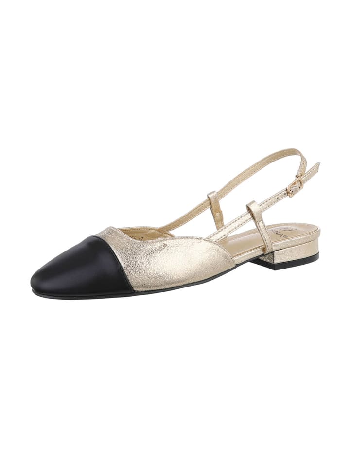 Ital-Design Pump in Gold und Schwarz günstig kaufen 37