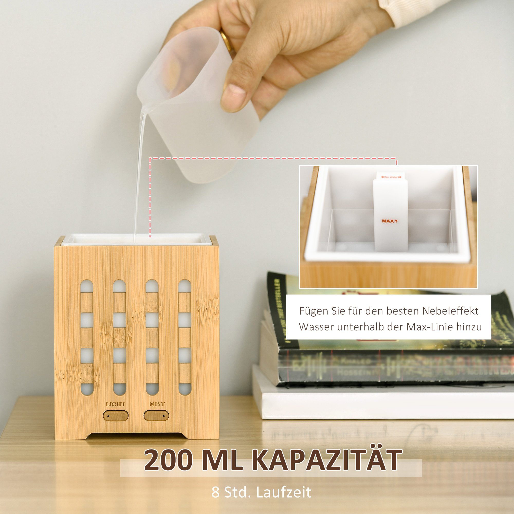 HOMCOM Duftlampe Aroma-Diffusor