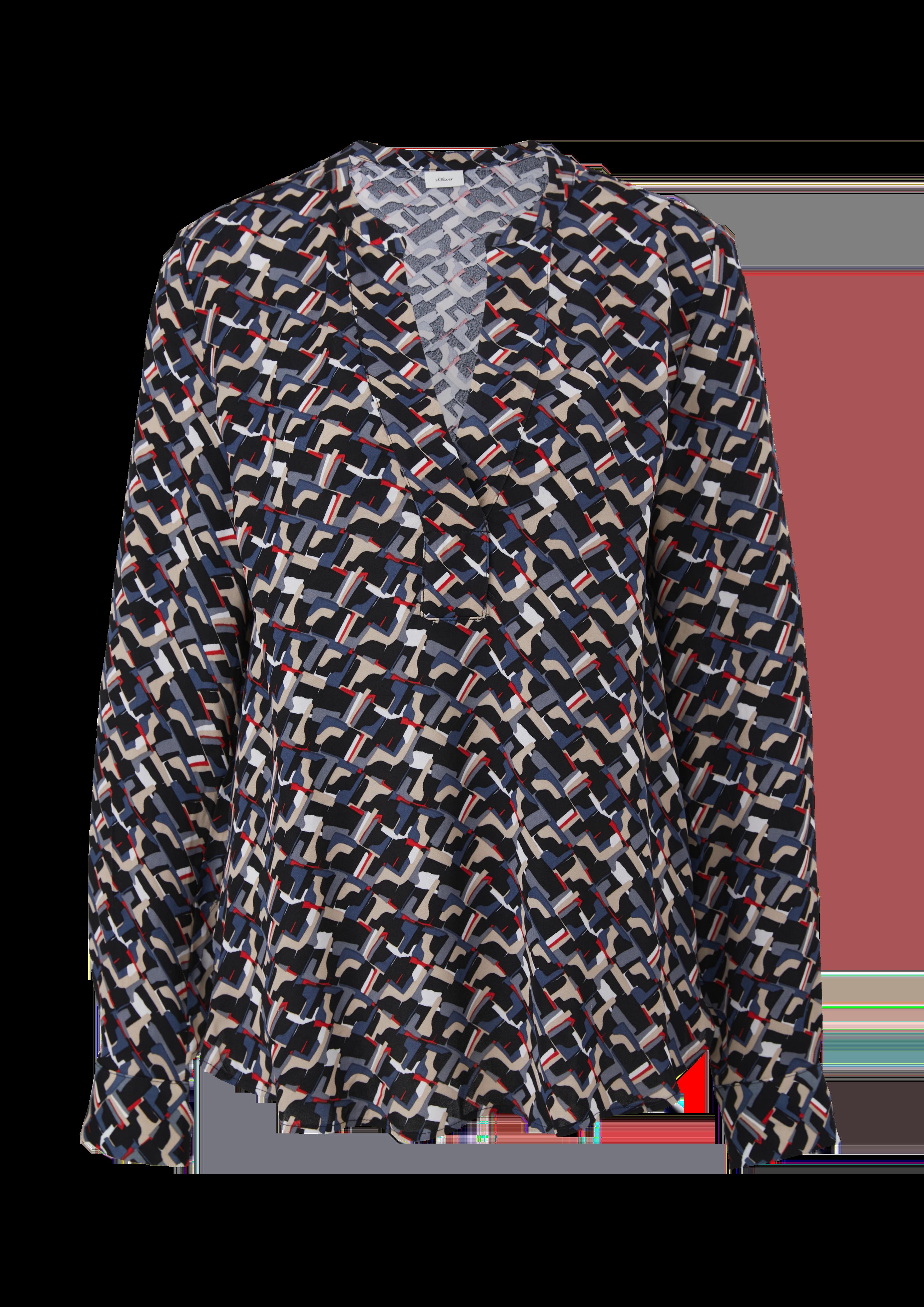Bluse aus Viskosecrêpe  2121616-99A1