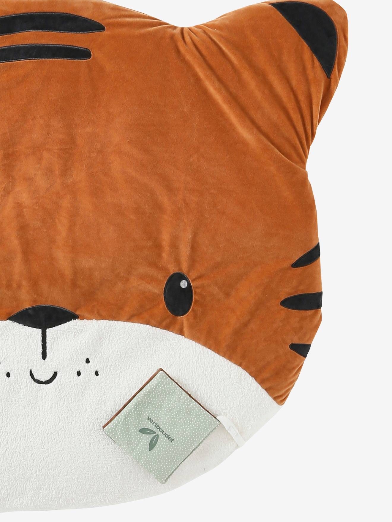 Vertbaudet Baby Activity-Decke mit Spielbogen, Tiergesicht - orange tiger/pandafreunde