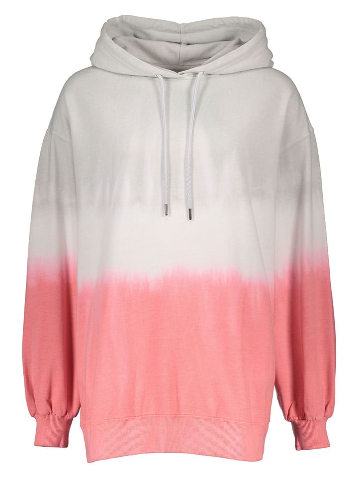 Juvia Hoodie in Hellgrau/ Weiß/ Pink günstig kaufen