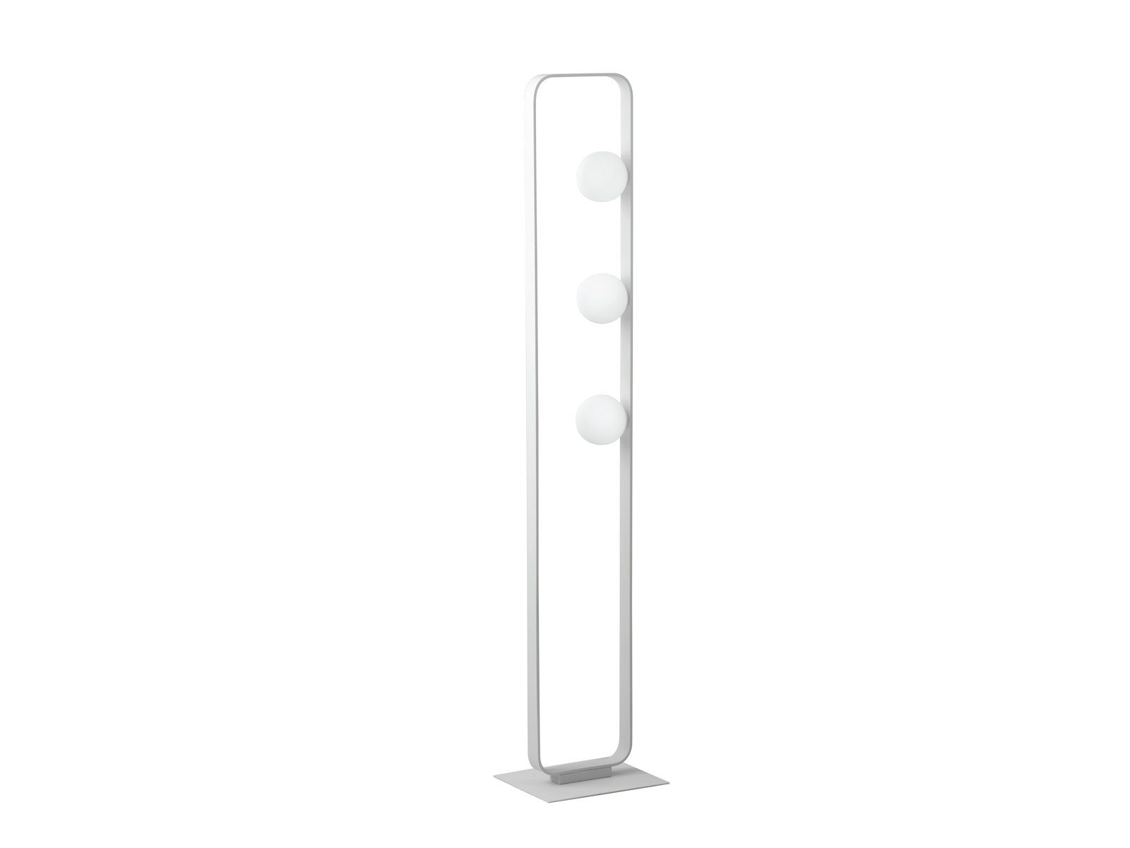 meineWunschleuchte LED Stehlampe, Dimmfunktion, LED wechselbar, Warmweiß, ausgefallene moderne Designer Lampe dimmbar 3x Glas-kugel Lampenschirm