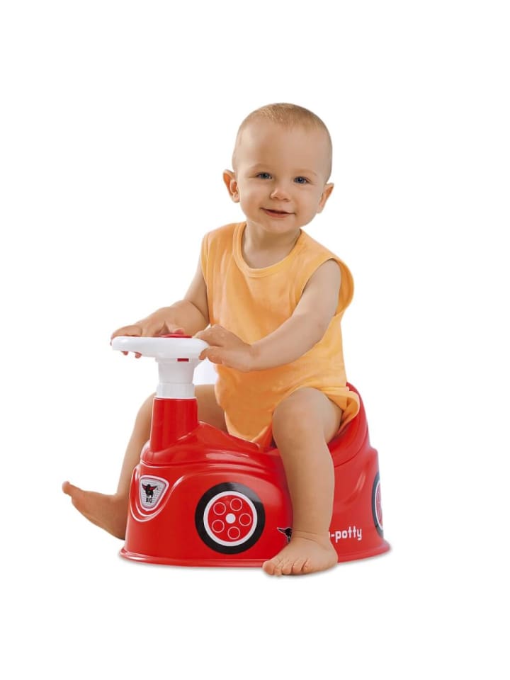 BIG Töpfchen Baby-Potty mit Lenkrad, Kunststoff, ca. 43x31x28 cm, rot, ab 12 M. günstig kaufen onesize