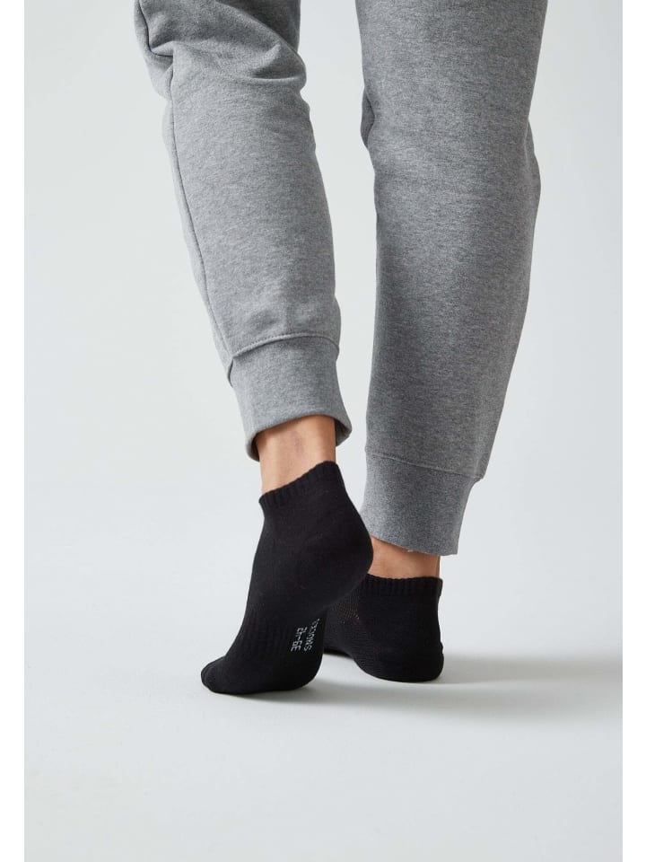 SNOCKS Sneaker Socken aus Bio-Baumwolle 6 Paar in Schwarz günstig kaufen