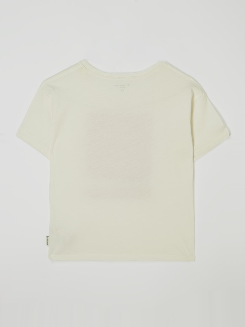 T-Shirt mit Message in weiß