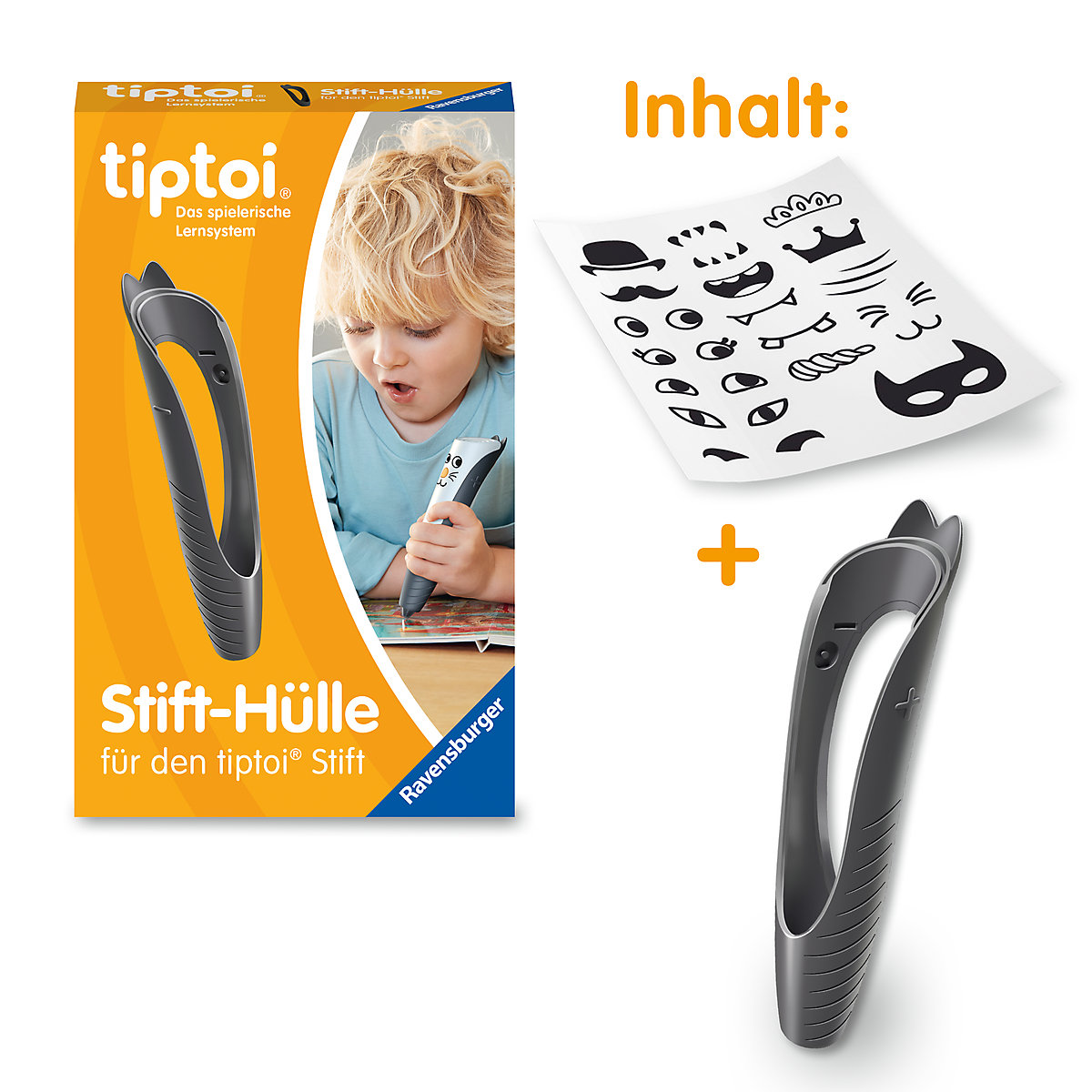 tiptoi® Stift-Hülle zum Wechseln in Schwarz