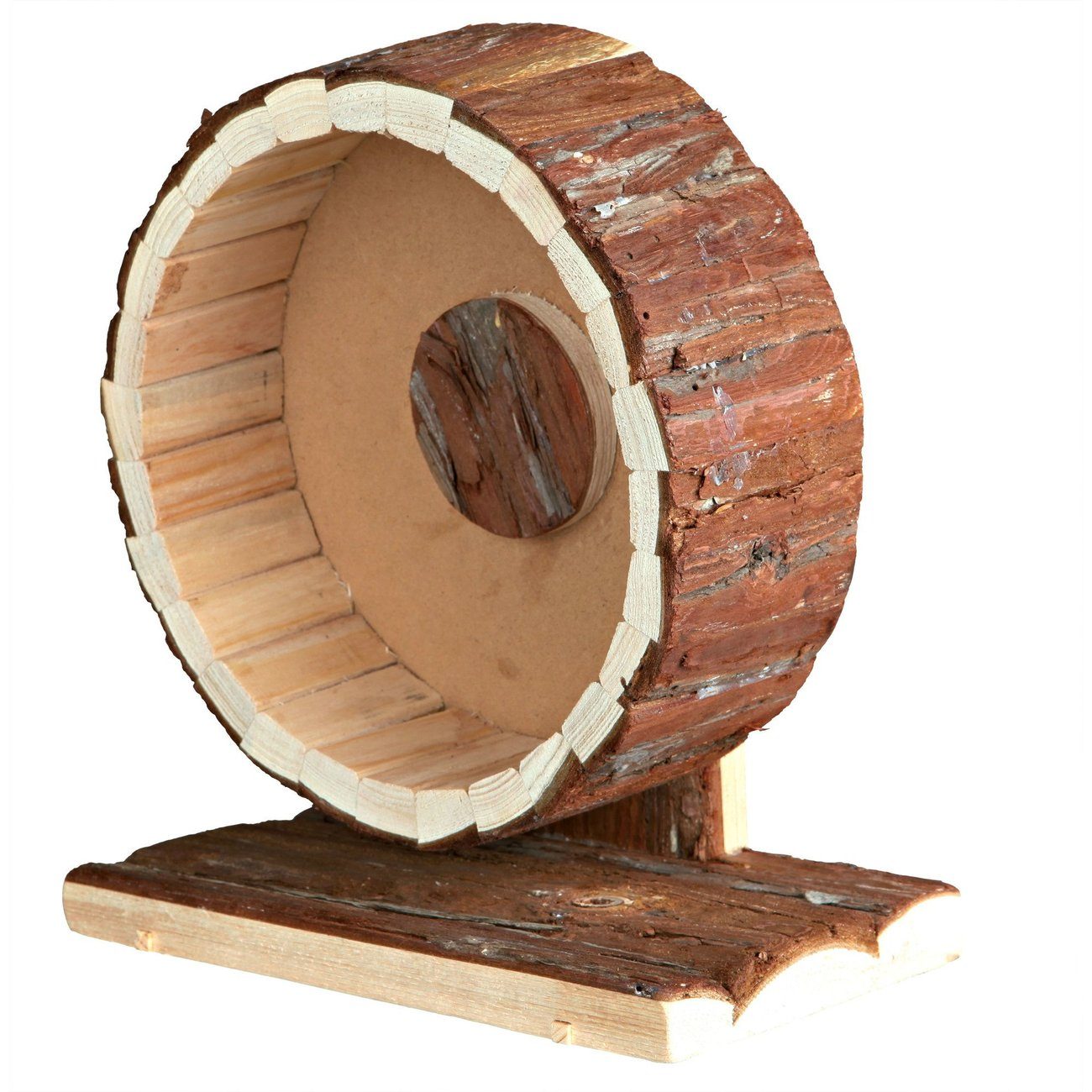 TRIXIE Tierlaufrad Hamster Laufrad Holz Kugellager