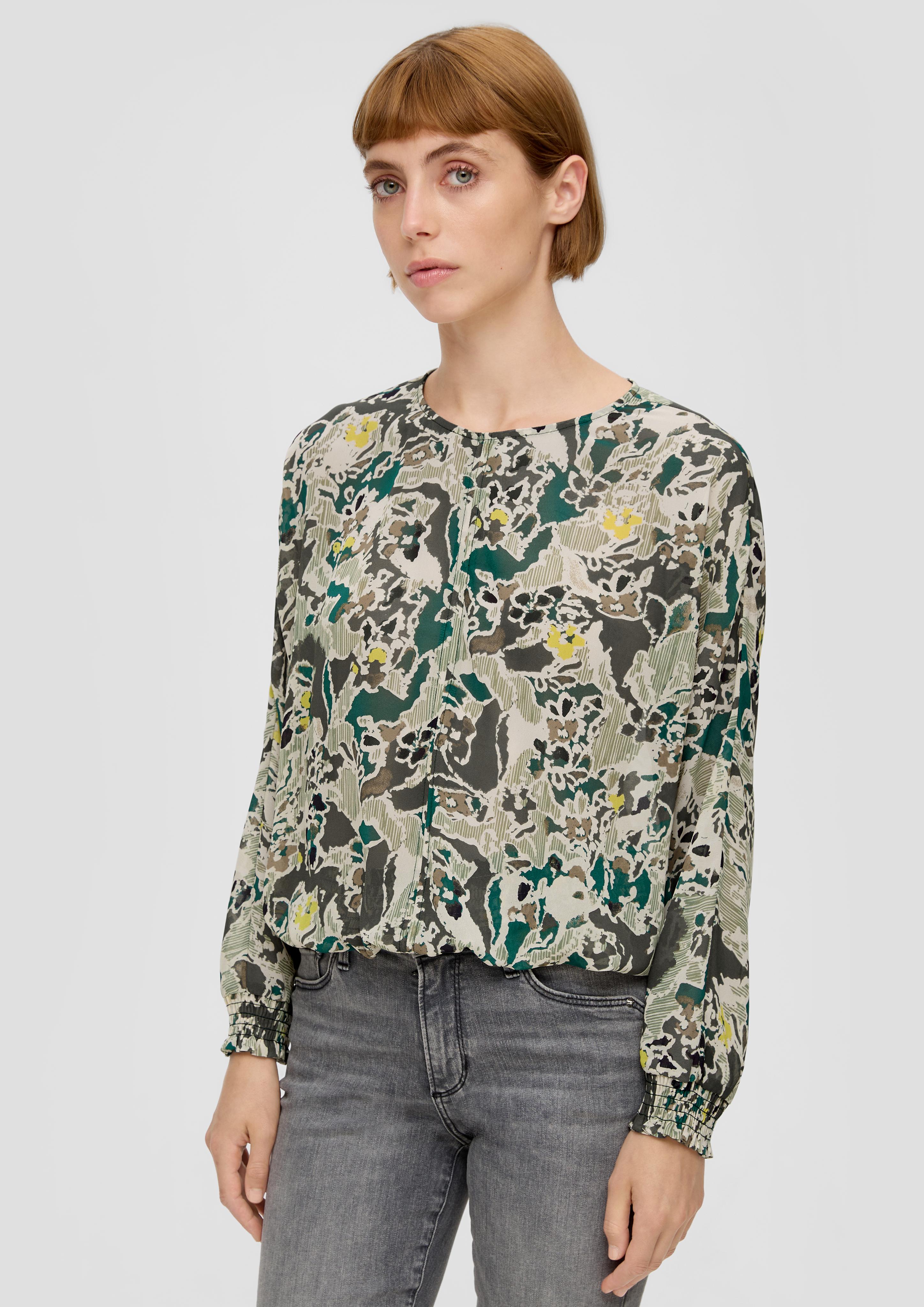 Chiffonbluse mit Allover-Muster  2135615-67A0