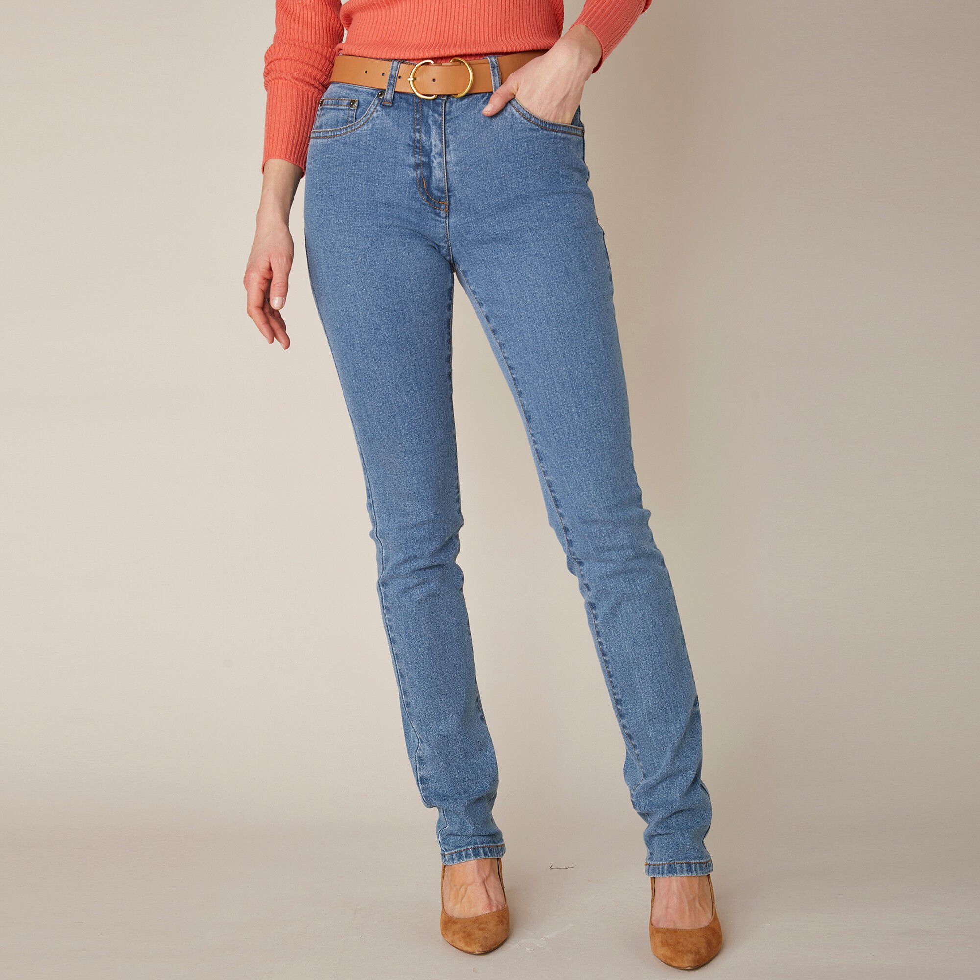 Jean coupe droite stretch