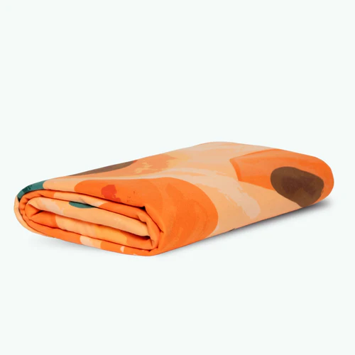 Ty Bihan - Orange rectangular microfiber towel