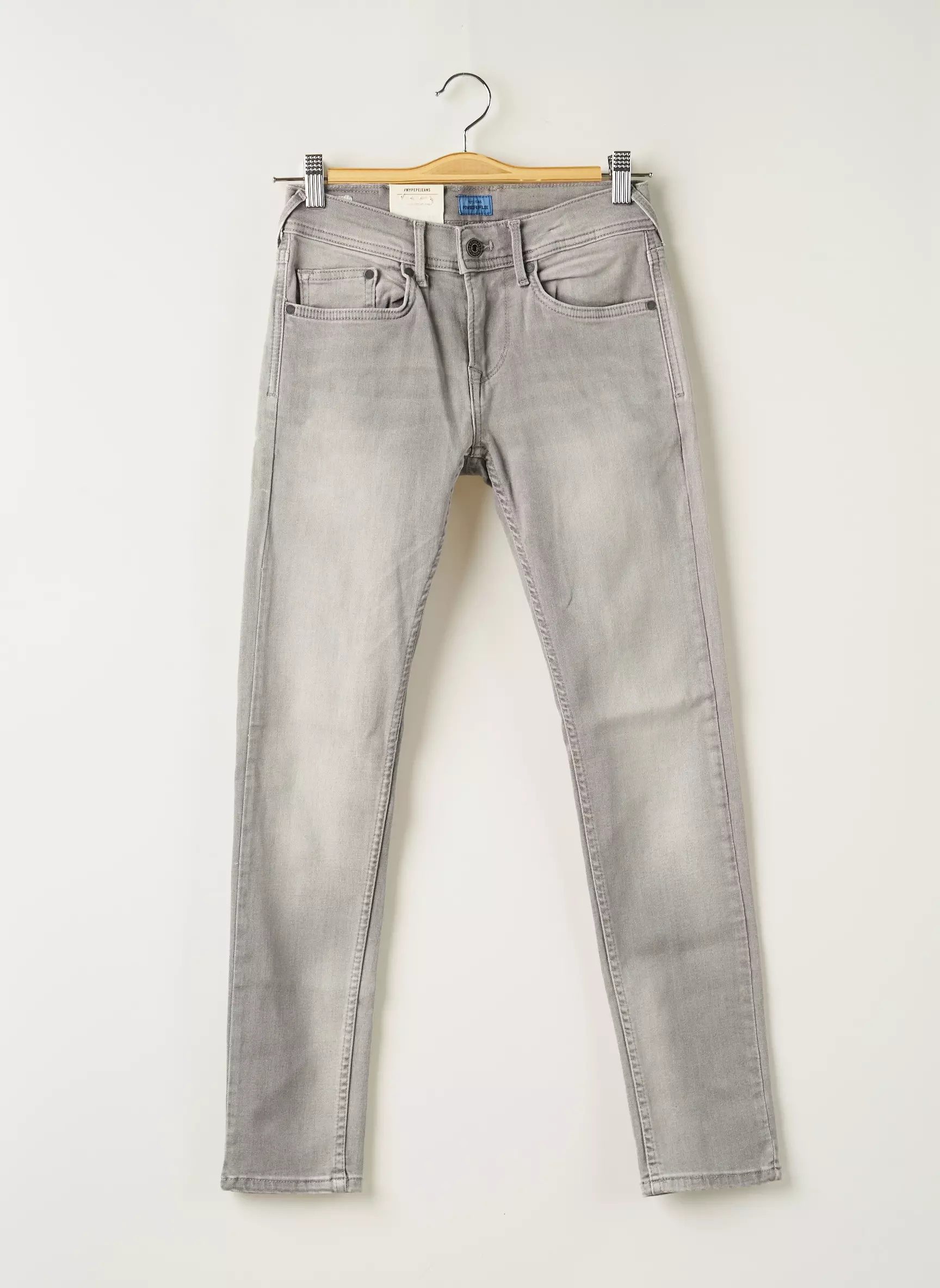 Pepe Jeans Jeans Coupe Slim Garcon couleur gris