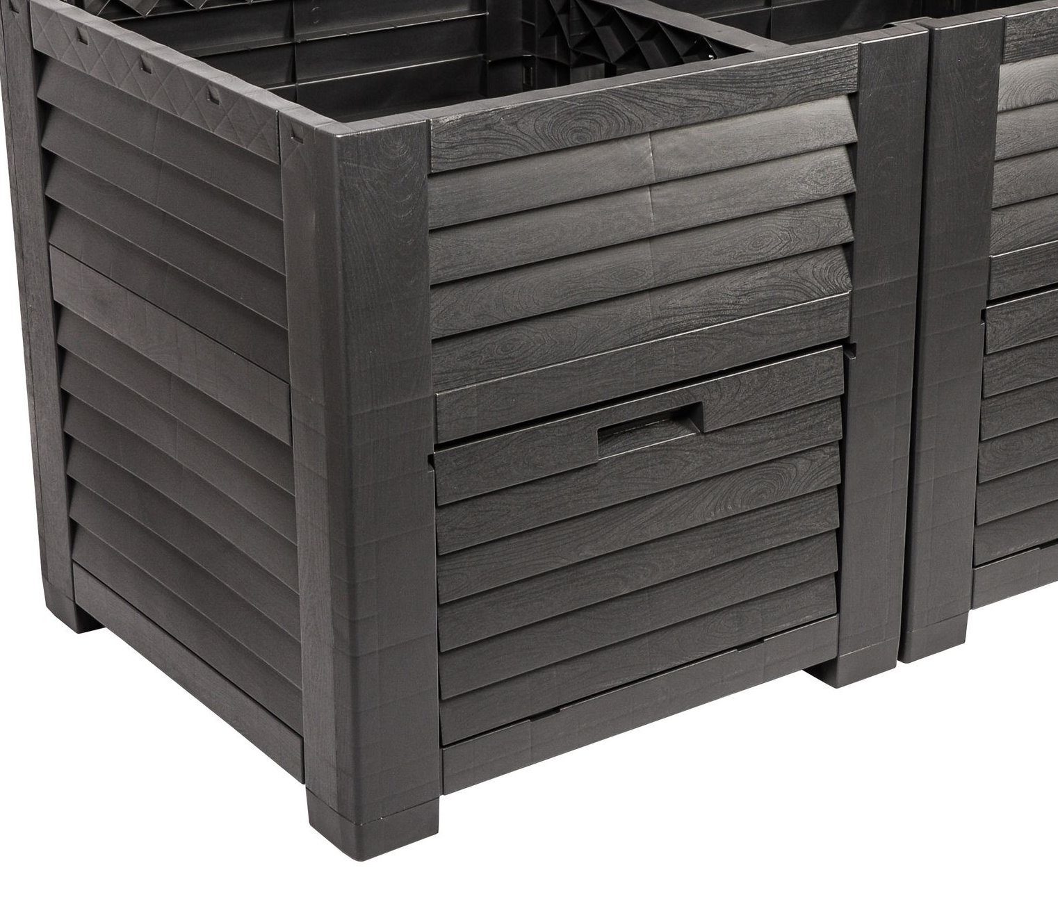 dynamic24 Hochbeet 600 Liter, Hochbeet 226cm Garten Schrank Frühbeet Kräuterbeet Pflanzkasten