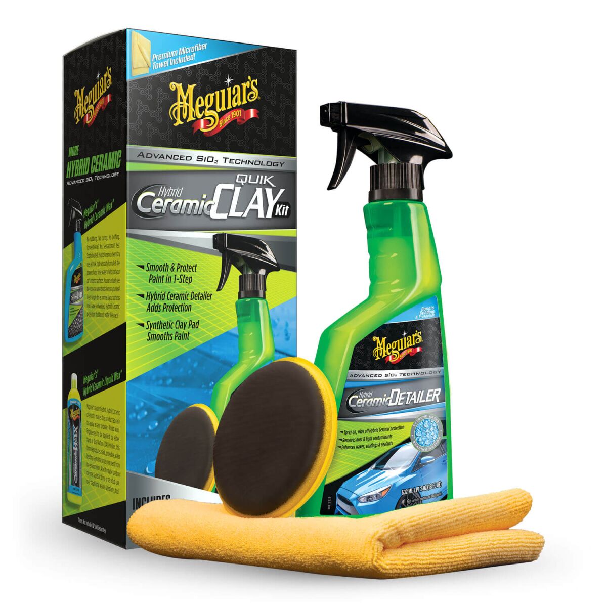 Meguiars Hybrid Ceramic Clay Kit Keramikpflege-Set