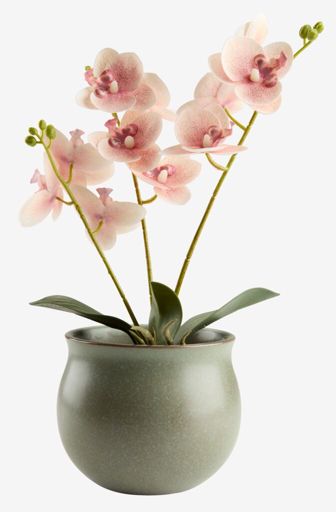 GUDJON Sztuczna roślina GUDJON H35cm różowa orchidea