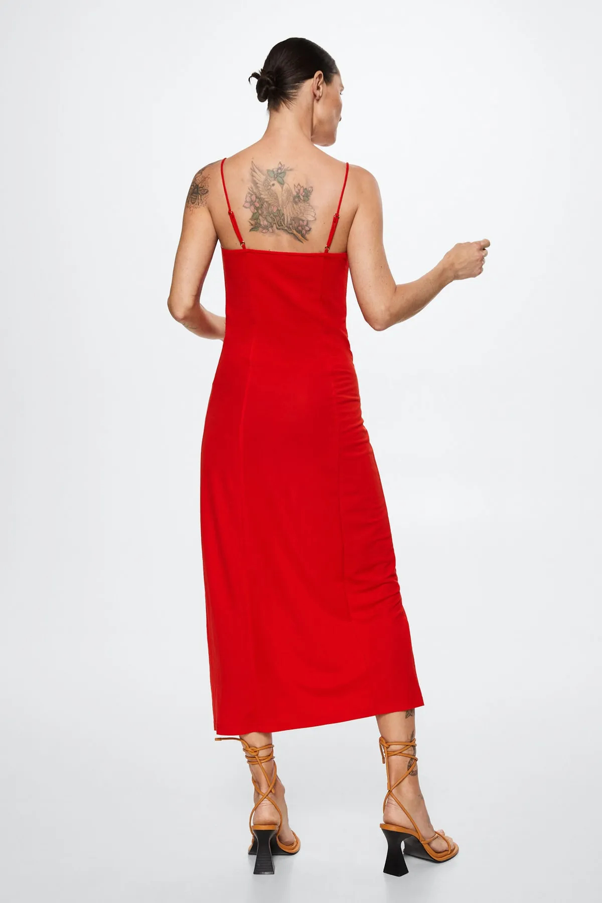 MANGO  Rotes Damenkleid 37030456