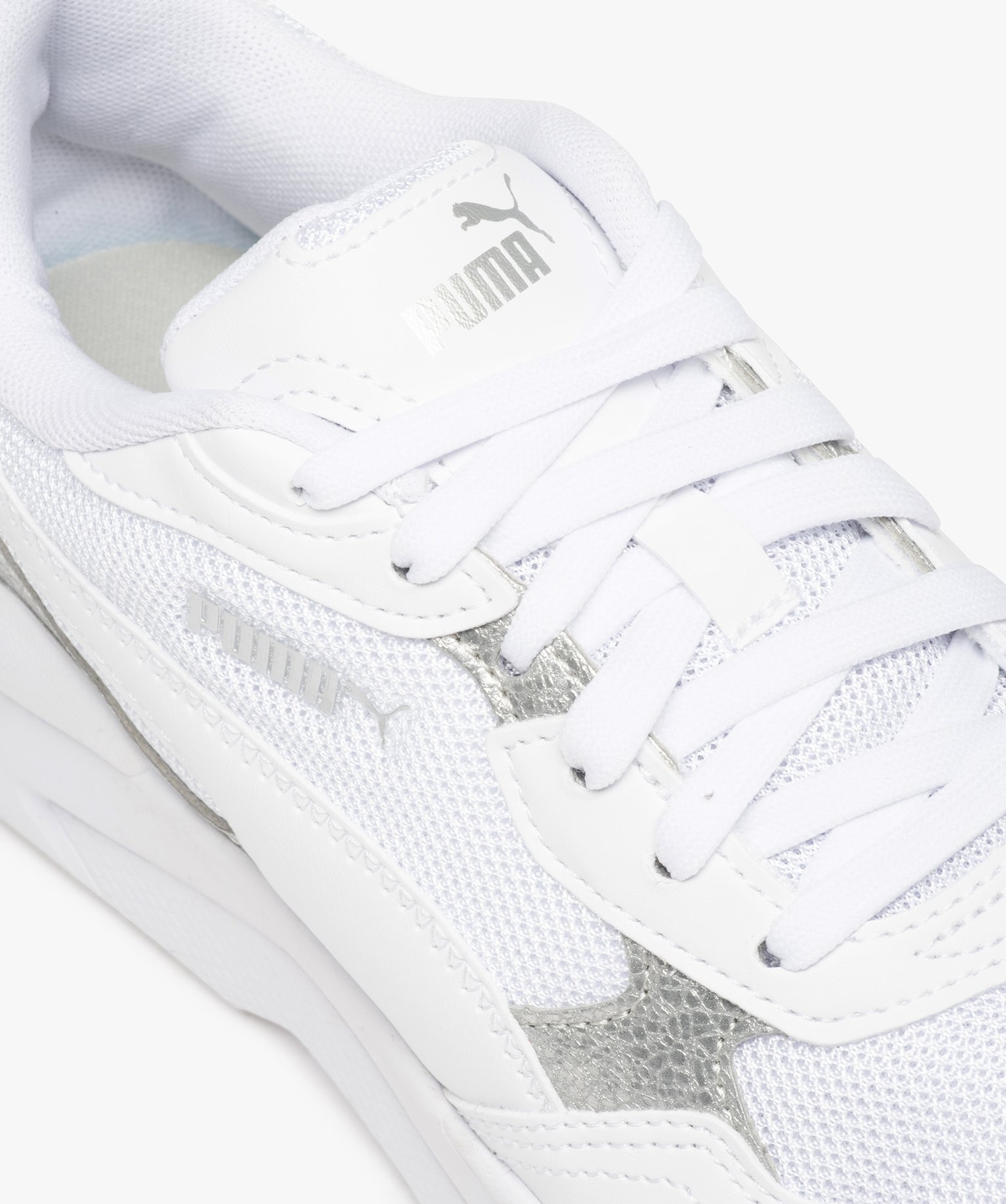 Baskets femme running à détails métallisés – Puma XRay... blanc | GEMO