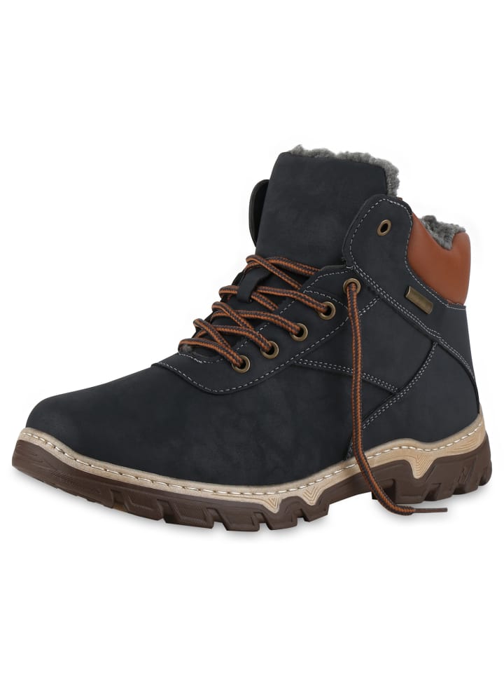 VAN HILL Winter Boots Jamie in Dunkelblau günstig kaufen 45
