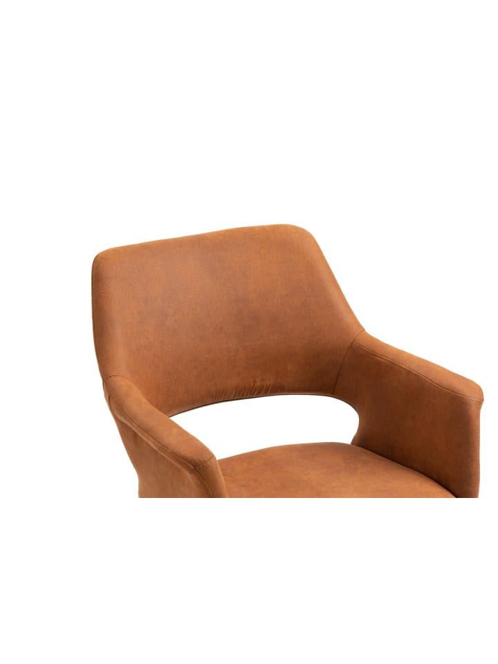 byLiving 2er-Set: Esszimmerstuhl Estelle in Braun - 57 (B) x 61 (L) x 84 (H) cm günstig kaufen onesize