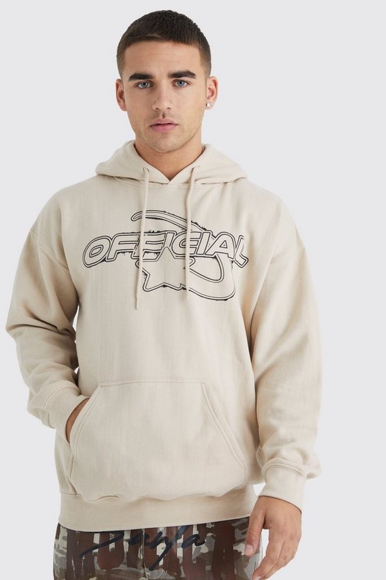 Oversize Hoodie mit Official Star Print