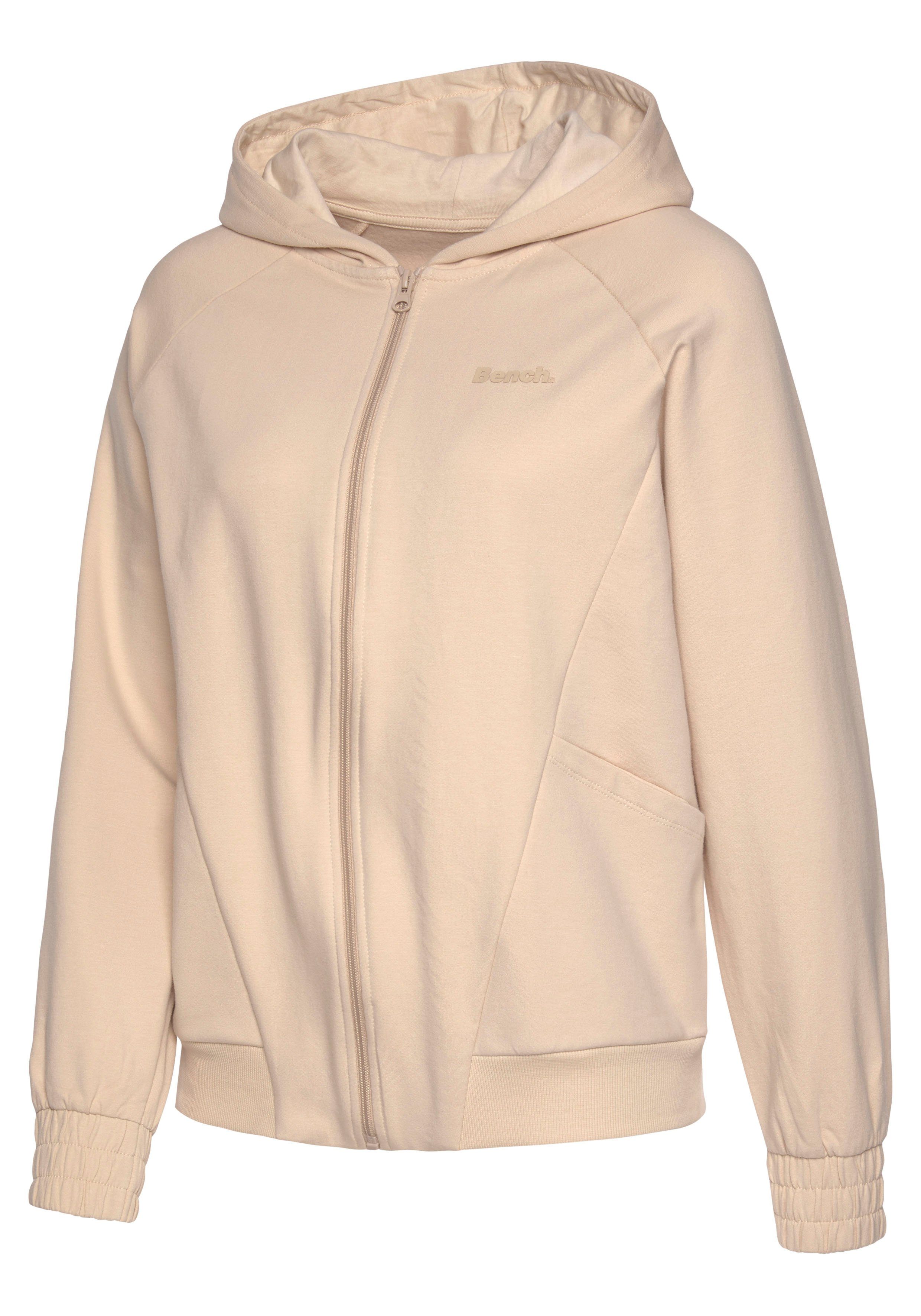 Bench. Loungewear Kapuzensweatjacke mit sportlichen Teilungsnähten, Loungeanzug