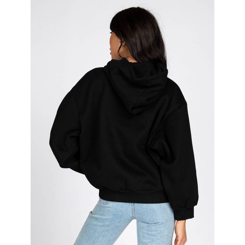 RUSTY RUSTY SCRIPT OVERSIZE HOODED FLEECE Hoodie Damen