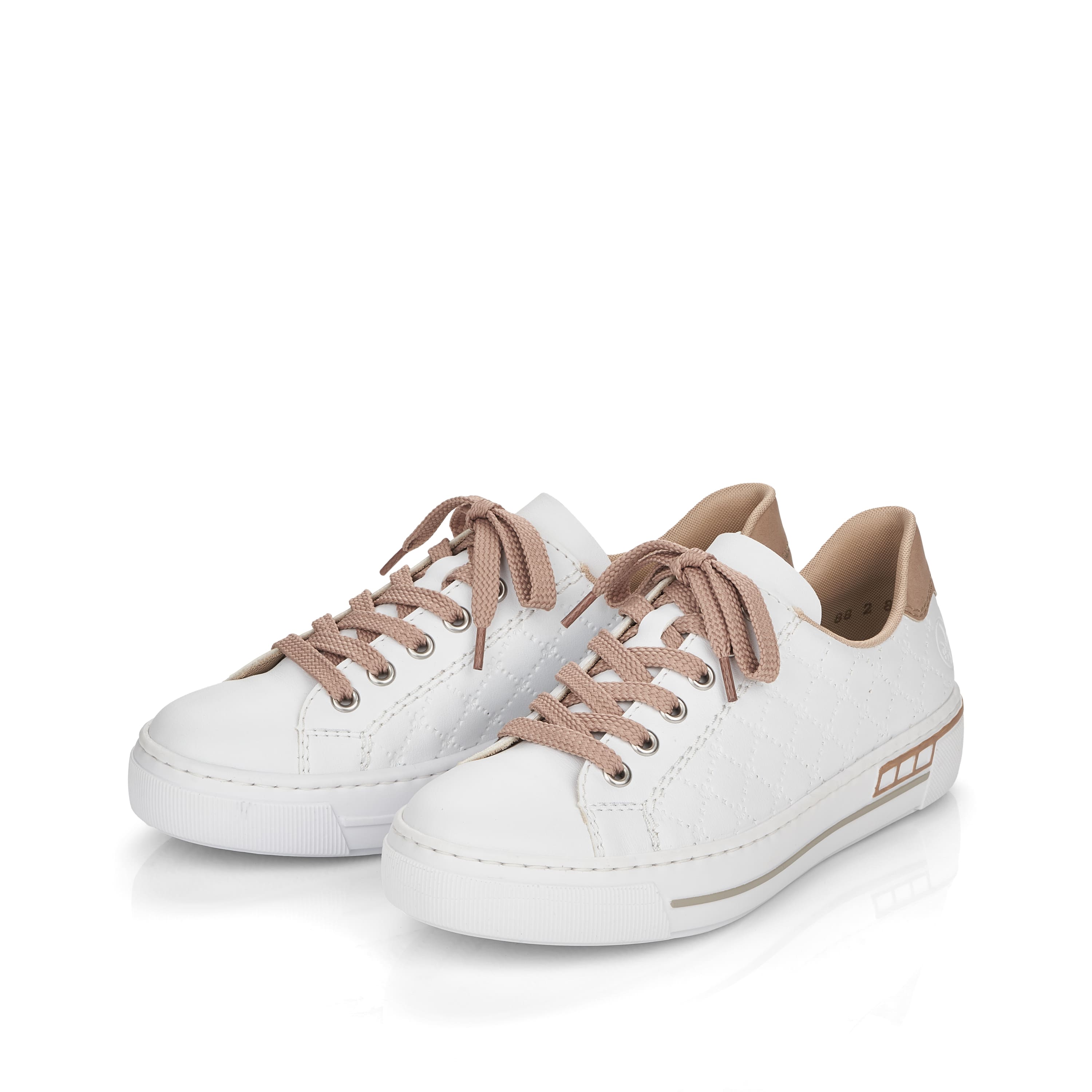 Rieker Damen Sneaker Low perlweiß