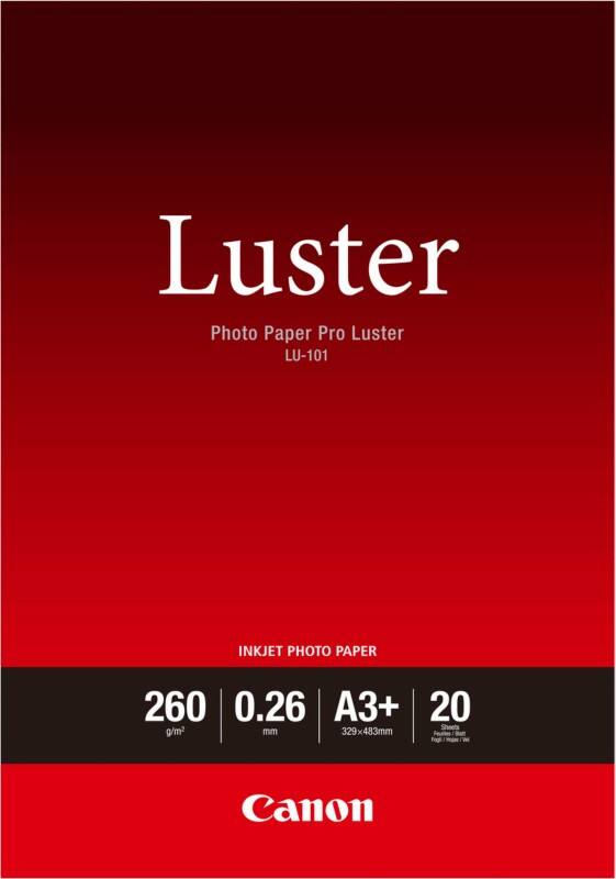 Canon Inkjet Fotopapier Fotopapier Glänzend DIN A3  260 g/m² Weiß 20 Blatt