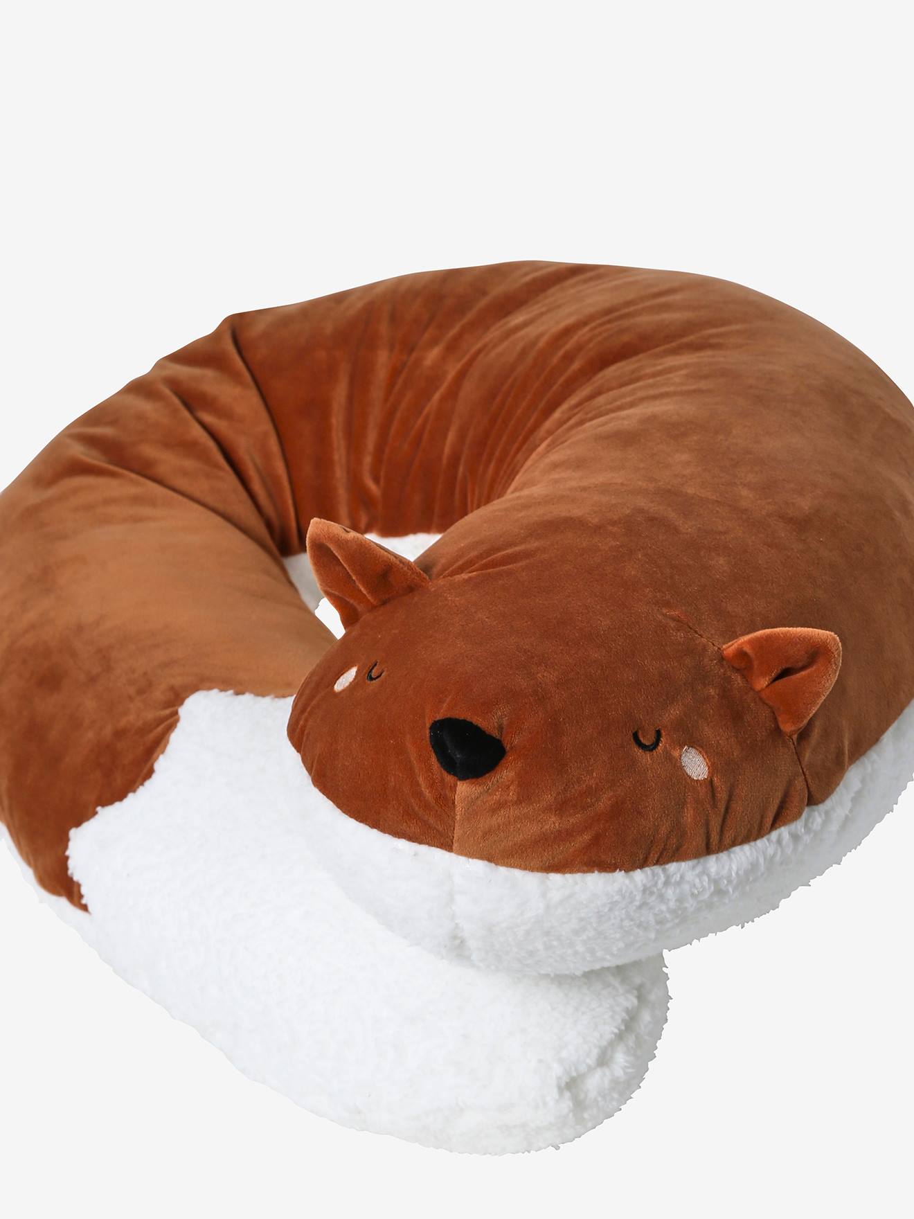 Coussin d'allaitement gris chiné